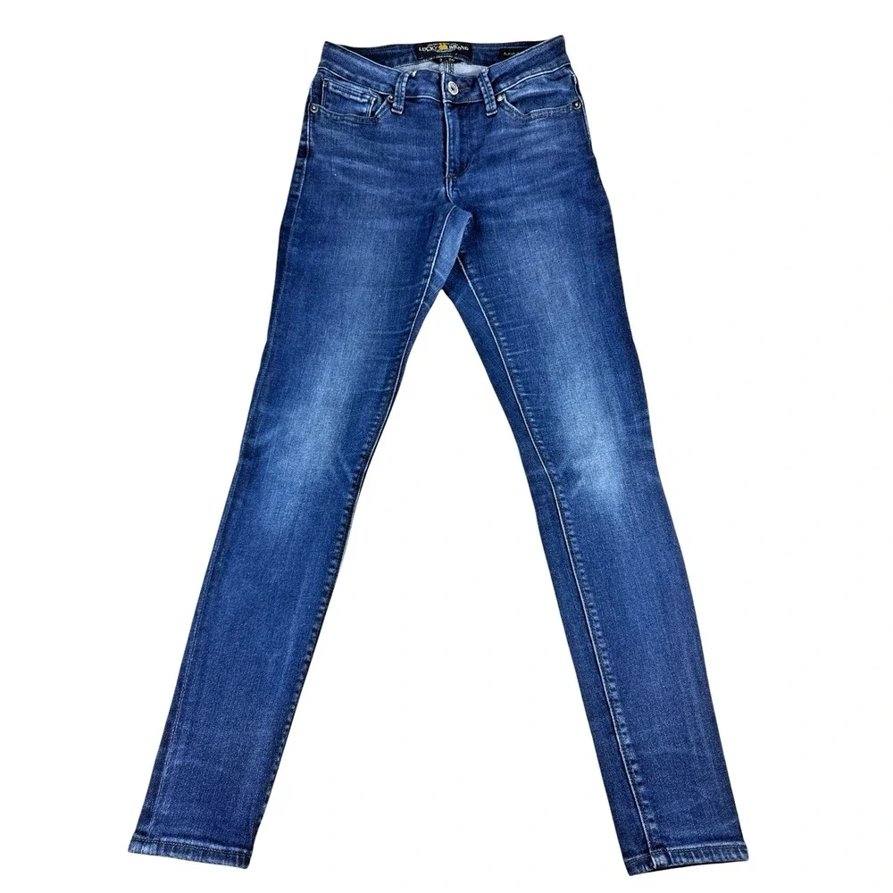 Lucy Brand Sasha Super Skinny Jeans - Dark Wash, Mid-Rise Stretch Denim, 2/26 - Picture 3 of 16